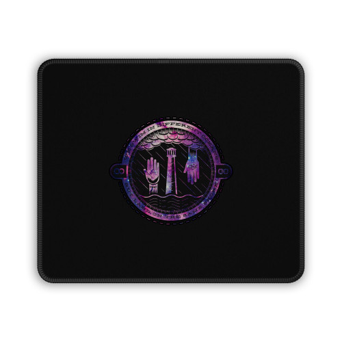 Will The Circle Be Unbroken Logo Galaxy Nebula Mouse Pad