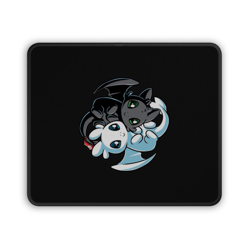 How To Train Your Dragon Light Fury And Night Fury Mouse Pad