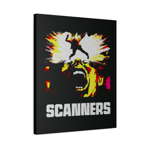 1981 Scanners Horror Canvas Print Poster