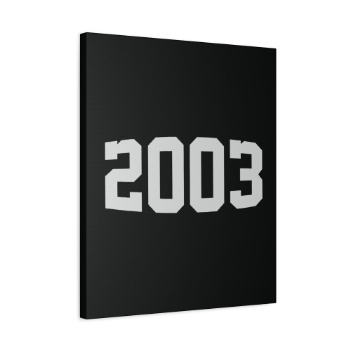 2003 Birthday Year Number Canvas Print Poster