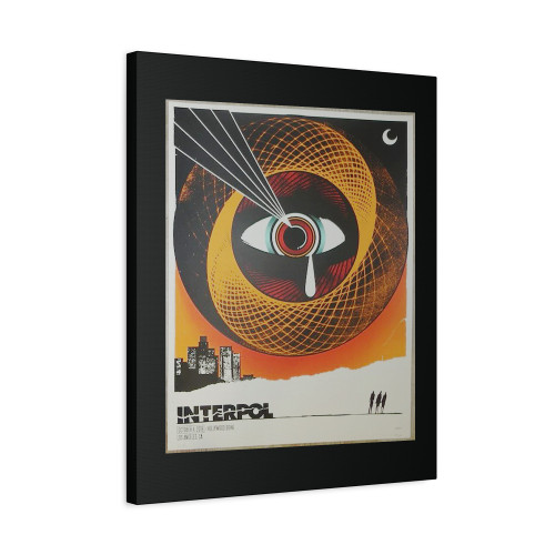 2018 Interpol Las Angeles Silkscreen Concert Canvas Print Poster