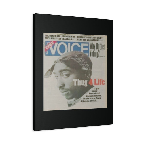 2Pac Tupac 90S Hip Hop Thug 4 Life Retro Canvas Print Poster