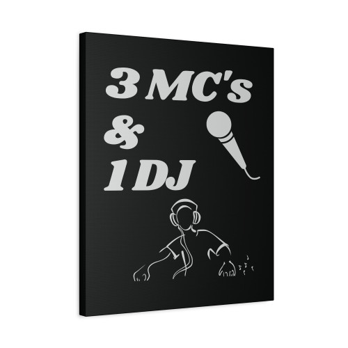 3 Mcs And 1 Dj Canvas Print Poster