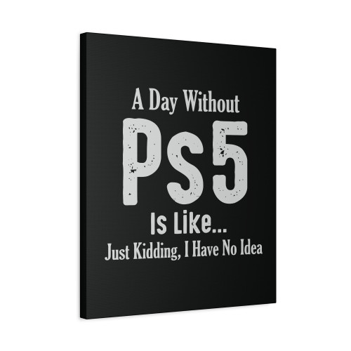 A Day Wirhout Ps5 Is Like Just Kidding I Have No Idea Canvas Print Poster