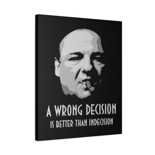 A Wrong Decision Soprano Canvas Print Poster
