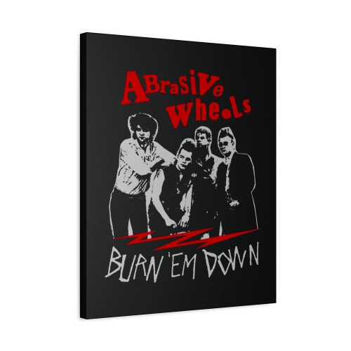 Abrasive Wheels Punk Rock Canvas Print Poster