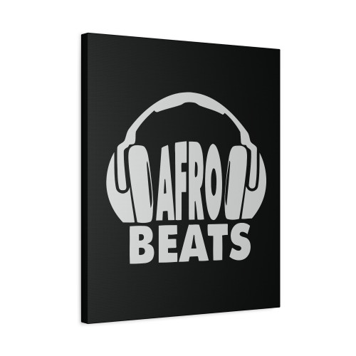 Afrobeats Headphones Canvas Print Poster