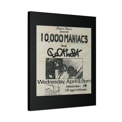 10000 Maniacs Clockwork At Safari Sam's Huntington Beach California United States Canvas Print Poster