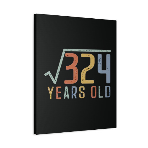 18 Years Old Math Canvas Print Poster