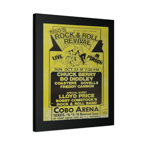 1950's Cobo Arena Chuck Berry Value Canvas Print Poster