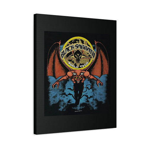 1981 Black Sabbath Mob Rules Brick Wall Tour Ozzy Osbourne Canvas Print Poster