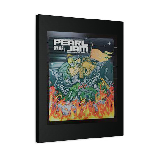2000 Pearl Jam Saratoga Springs Spac Canvas Print Poster