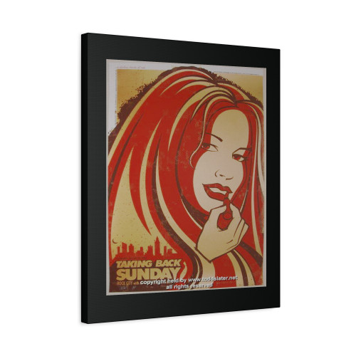 2005 Taking Back Sunday Nottingham Silkscreen Concert Canvas Print Poster