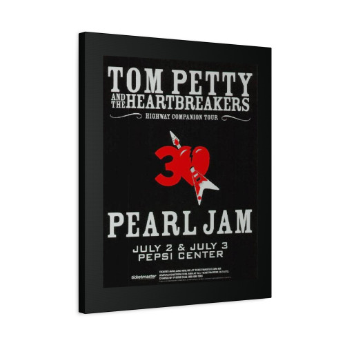 2006 Tom Petty & The Heartbreakers Pearl Jam Original Canvas Print Poster