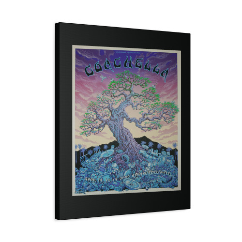 2009 Coachella Twilight Edition Silkscreen Concert Poster Canvas Print Poster