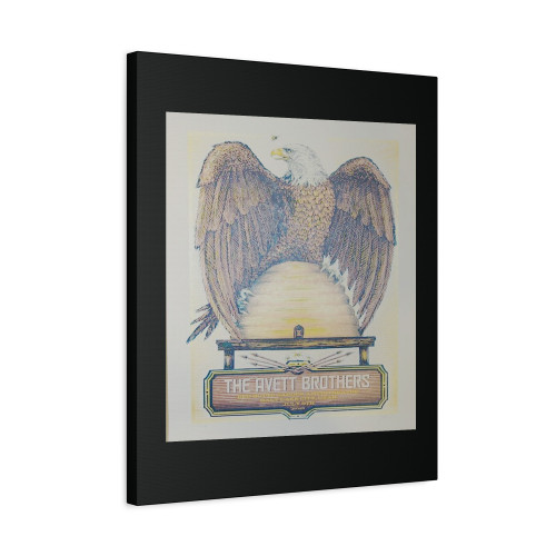 2014 The Avett Brothers Salt Lake City Silkcreen Concert Poster Canvas Print Poster