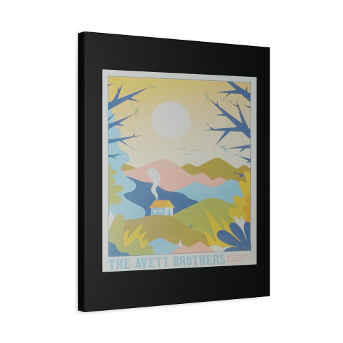2019 The Avett Brothers Wilkesboro Silkscreen Concert Poster Canvas Print Poster