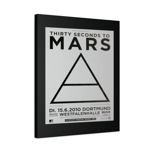 30 Seconds To Mars At Dormunt Westfalenhalle 2010 Canvas Print Poster