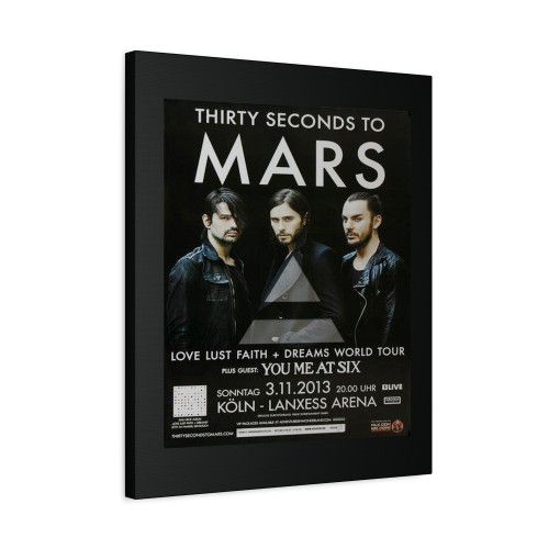 30 Seconds To Mars At Koln Lanxess Arena Canvas Print Poster