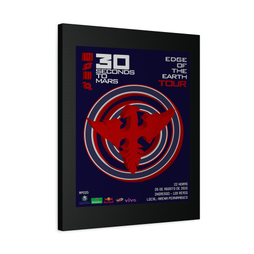 30 Seconds To Mars Edge Of The Earth Tour Canvas Print Poster