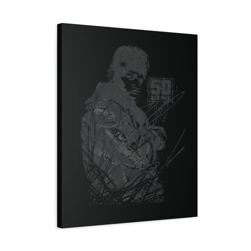 50 Cent Scribble Portrait Image Canvas Print Poster