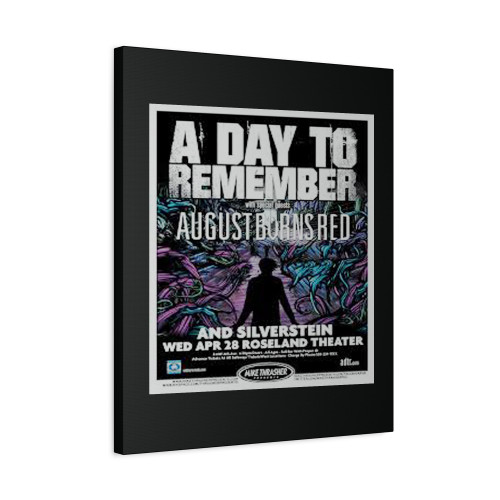 A Day To Remember August Burns Red Silverstein 2010 Portland Concert Tour Canvas Print Poster