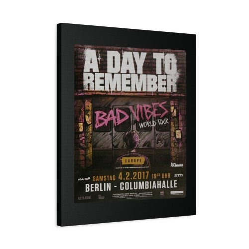 A Day To Remember Bad Vibes Berlin 2017 Canvas Print Poster