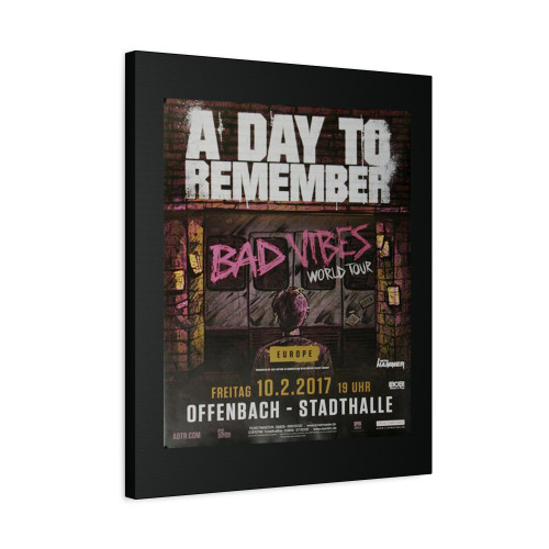 A Day To Remember Bad Vibes Frankfurt 2017 Canvas Print Poster