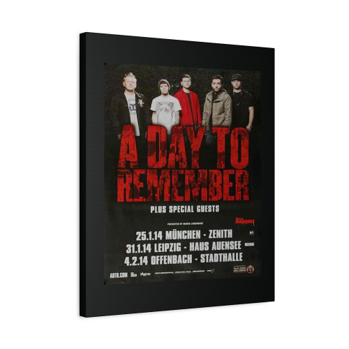 A Day To Remember City Of Ocala Tour 2014 Canvas Print Poster