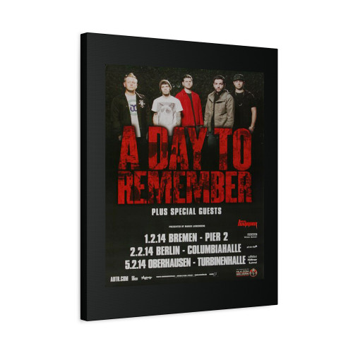 A Day To Remember Good Things Tour 2014 Canvas Print Poster