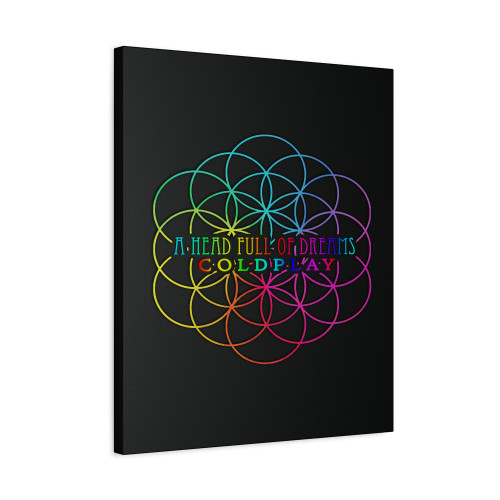 A Head Full Of Dreams Logo With Center Title Canvas Print Poster