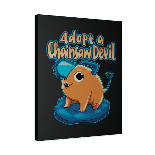 Adopt A Chainsaw Devil Canvas Print Poster