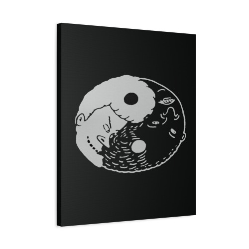 Beavis And Butt Head Ying And Yang Canvas Print Poster