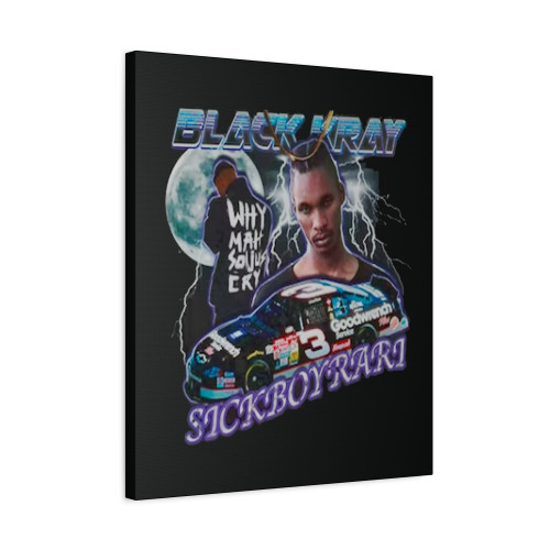 Black Kray Sickboyrari Canvas Print Poster
