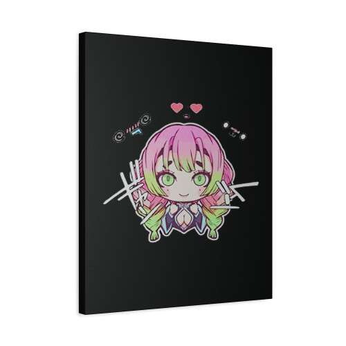 Chibi Mitsuri Demon Slayer Anime Canvas Print Poster