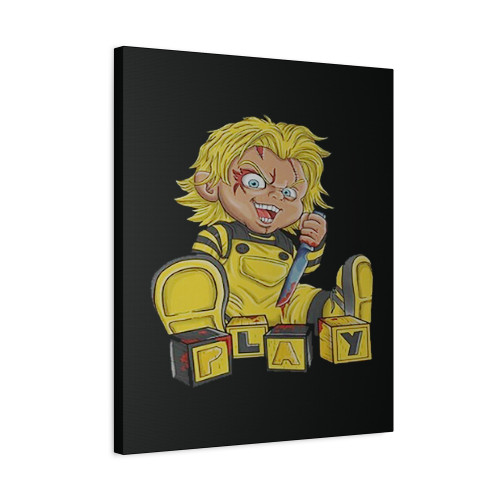Chucky Play Yellow Canvas Print Poster