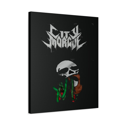 City Morgue Zillakami Skull Canvas Print Poster