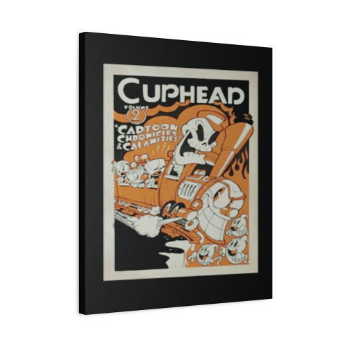 Cuphead Cup Head Vintage Video Game Canvas Print Poster