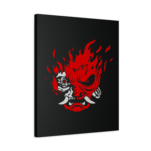 Cyberpunk 2077 Skull Cyber Samurai Canvas Print Poster Cyberpunk 2077 Skull Cyber Samurai Canvas Print Poster