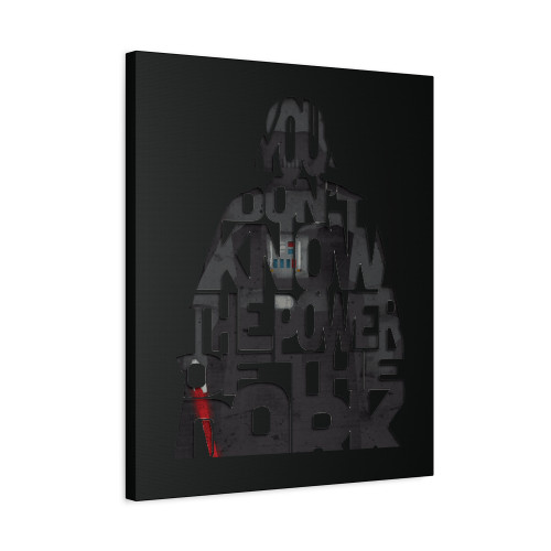 Darth Vader You Dont Know The Power Of The Dark Side Canvas Print Poster