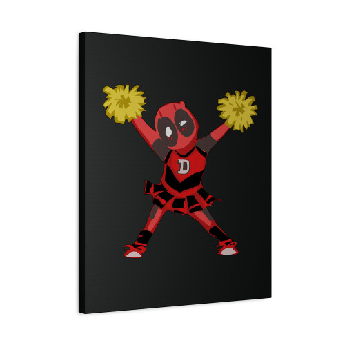Deadpool Cheerpool Cute Support Canvas Print Poster