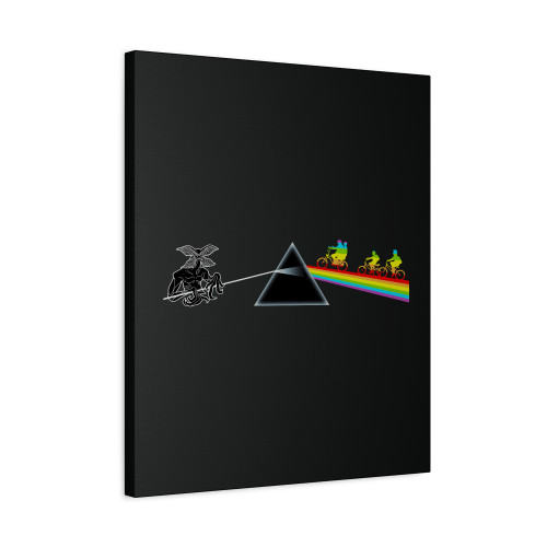 Demogorgon Floyd Bike Rainbow Canvas Print Poster