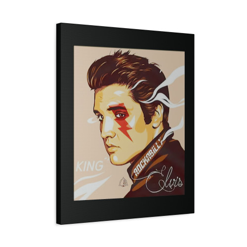 Elvis Presley Retro King Canvas Print Poster
