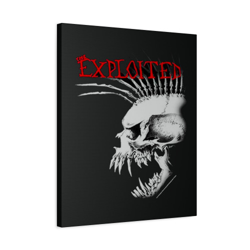 Exploited The Bastard Skull Canvas Print Poster