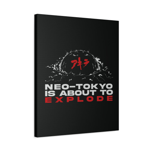 Akira Inspired Neo Tokyo Is About To Explode Canvas Print Poster
