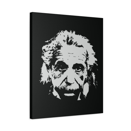 Albert Einstein Science Scientist Math Geek Canvas Print Poster