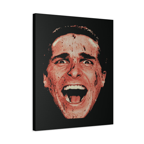 American Psycho Christian Bale Patrick Bateman Canvas Print Poster