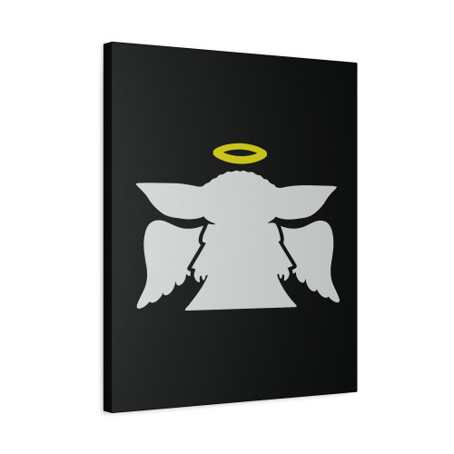 Angel Alien Silhouette Canvas Print Poster