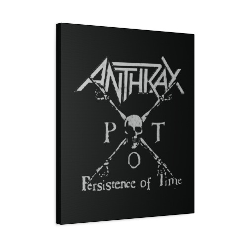 Anthrax Persistence Of Time Crossbones Canvas Print Poster