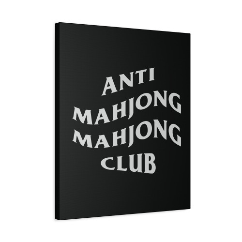 Anti Mahjong Mahjong Club Canvas Print Poster